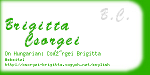 brigitta csorgei business card